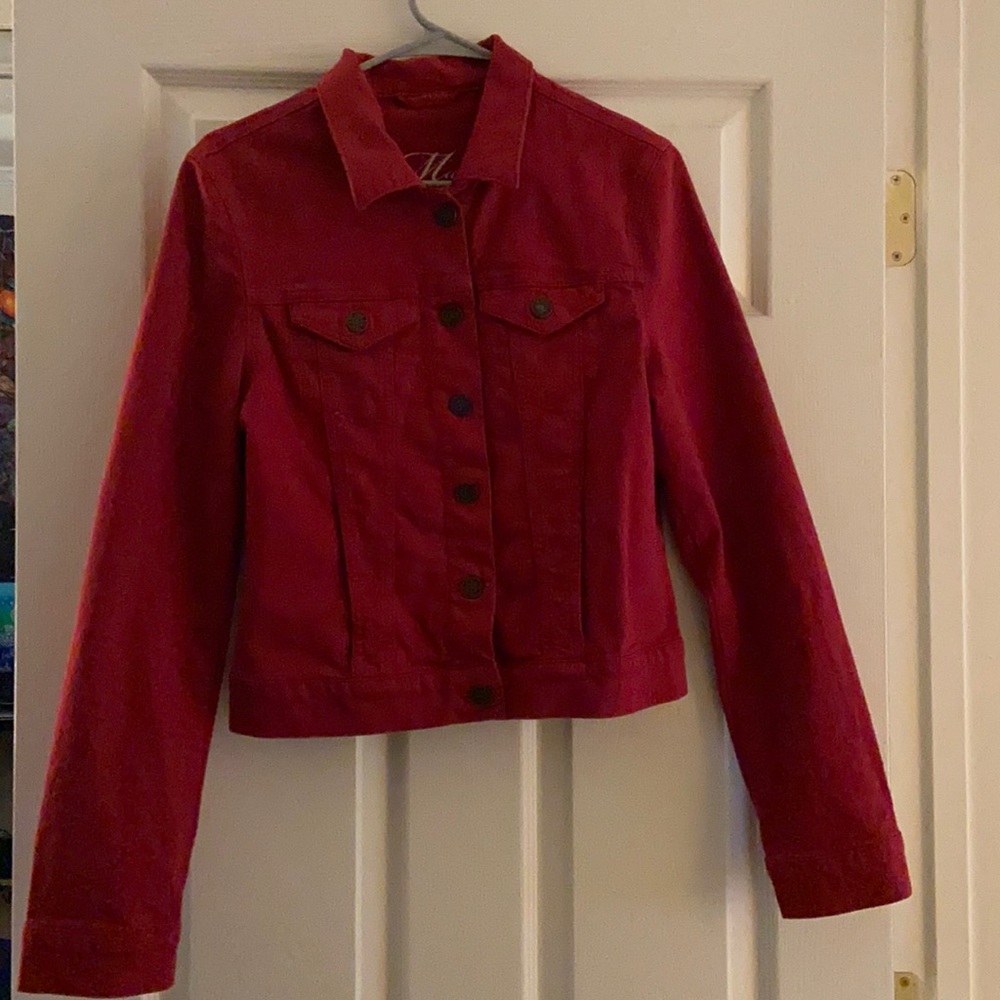 Red Denim jacket